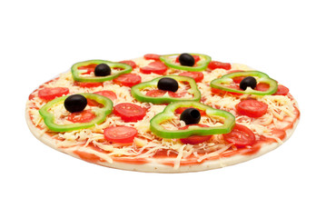 pizza isolated on white background