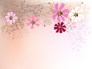 Beautiful decorative background with flowers.