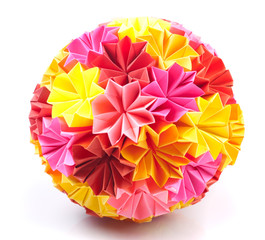 Origami kusudama rainbow © oksix