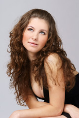 Naklejka premium young woman portrait