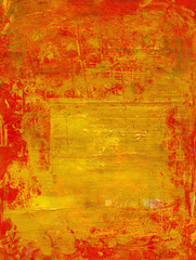 Fototapeta premium roter lack abgeblättert auf goldtextur