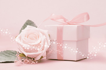 pink gift n rose
