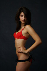 Fototapeta premium sexy girl in lingerie