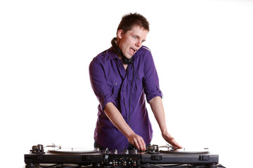 DJ am Turntable