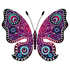 Bright abstract butterfly