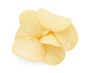 Pile of potato chips