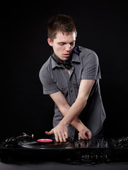 DJ am Turntable