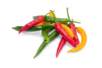 multicolor chili peppers