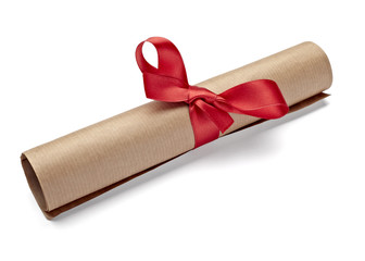 red retro grunge diploma education