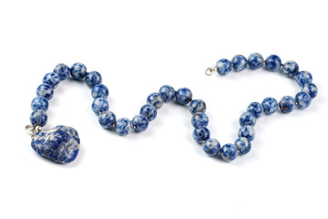 blue lazurite, necklace and stone