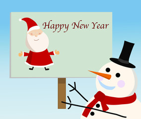 vector background card for new year
