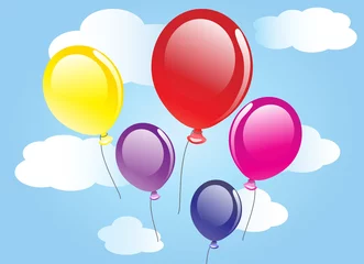  vector achtergrond met ballonnen © ucla_pucla
