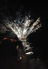 Fireworks on the Eiffel Tower