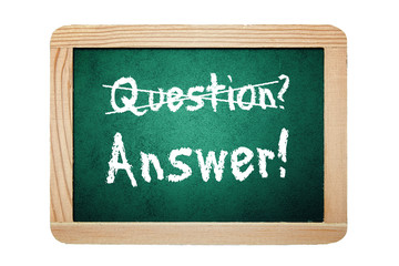 Obraz premium Question Answer