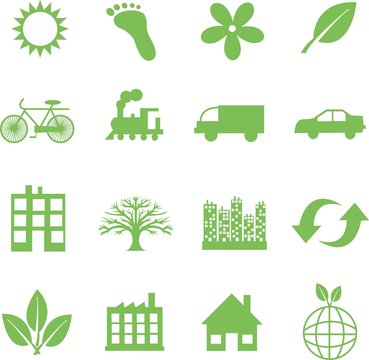 green ecology symbols
