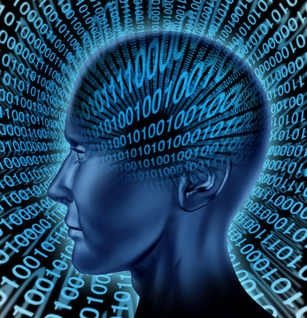 digital brain intelligence internet computer