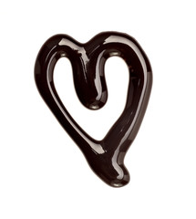 chocolate syrup leaking heart shape love sweet food