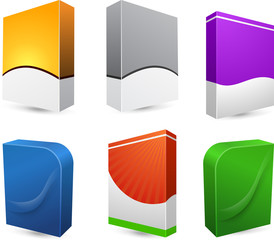 Blank dvd box on background