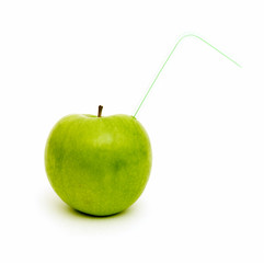 Green juicy apple