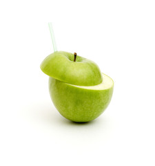 Green juicy apple