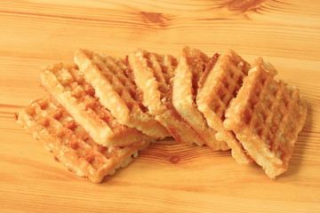 Sieben Waffeln