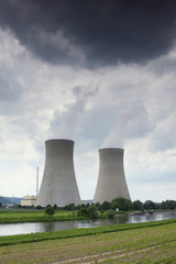 Nuclear plant at Grohnde / Weser - AKW Grohnde / Weser