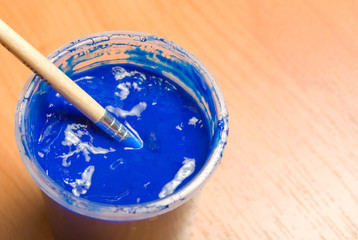 Blue paint