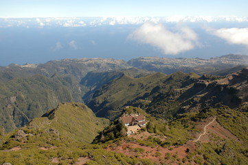 Ruivo-Schutzhütte auf Madeira