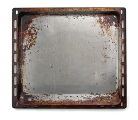 Old oven baking tray