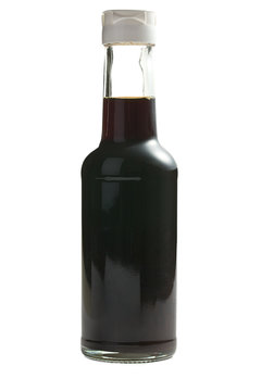 soy sauce in bottle