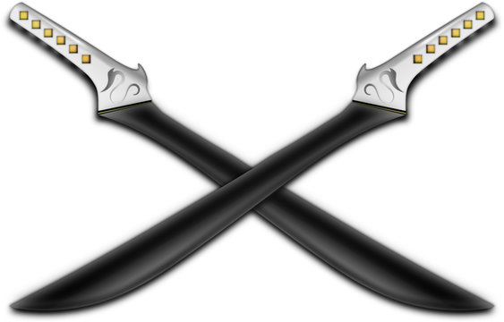 Fantasy Sword Double Black Blade