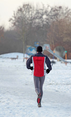 Jogger im Winter