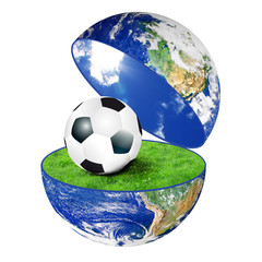 Naklejka premium calcio globale