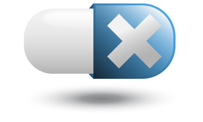 Fototapeta premium Symbole vectoriel croix annulation 14