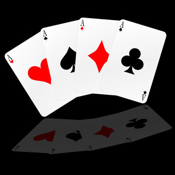 poker card with big sign