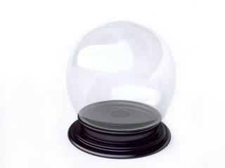 3D Empty Snow Globe