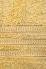 Fototapeta na wymiar Yellow Kitchen Dish Towel Background Texture