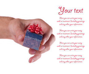 Hand holding a gift
