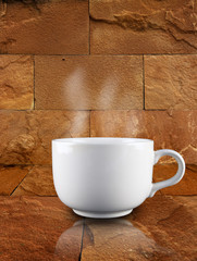 Coffee Brick Stone Wall