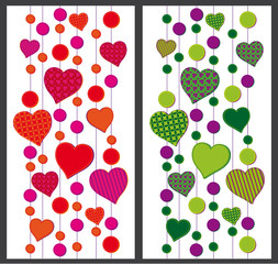 bolas i corazones patchword