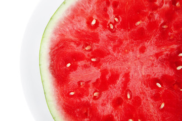 watermelon on white