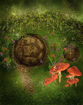 Drzwi do chatki elf&oacute;w