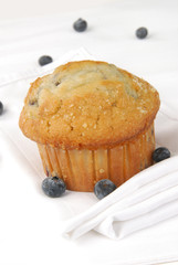 Muffin with blueberries