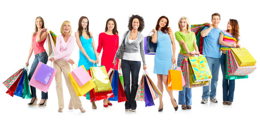 Shopping people