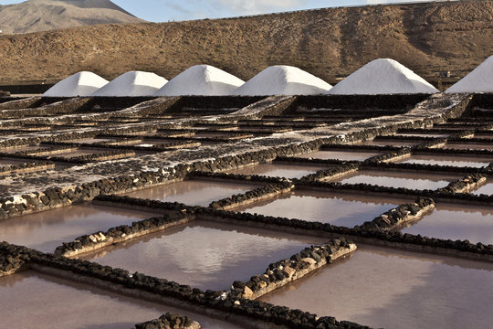 Salt refinery, Saline from Janubio, Lanzarote