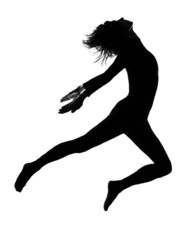 woman modern dancing