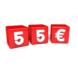 55 Euro Würfel, Marketing