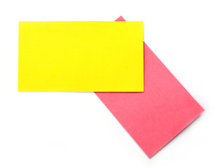 Empty business cards