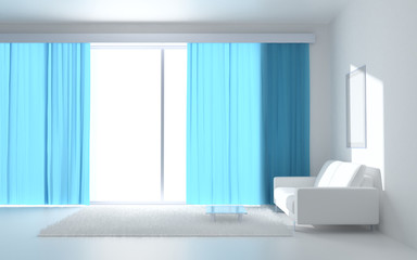 serene white interior