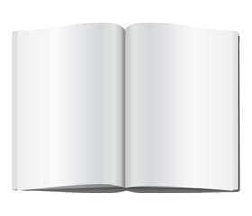 Blank magazine page. Vector illustration.